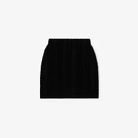 Wool Blend Mini Skirt in Black - Women | Burberry® Official
