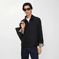 Reversible Nylon Bloomsbury Harrington Jacket in Black - Men | Burberry® Official