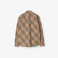 Regular Fit Check Cotton Shirt in Sand - Men | Burberry® Official
