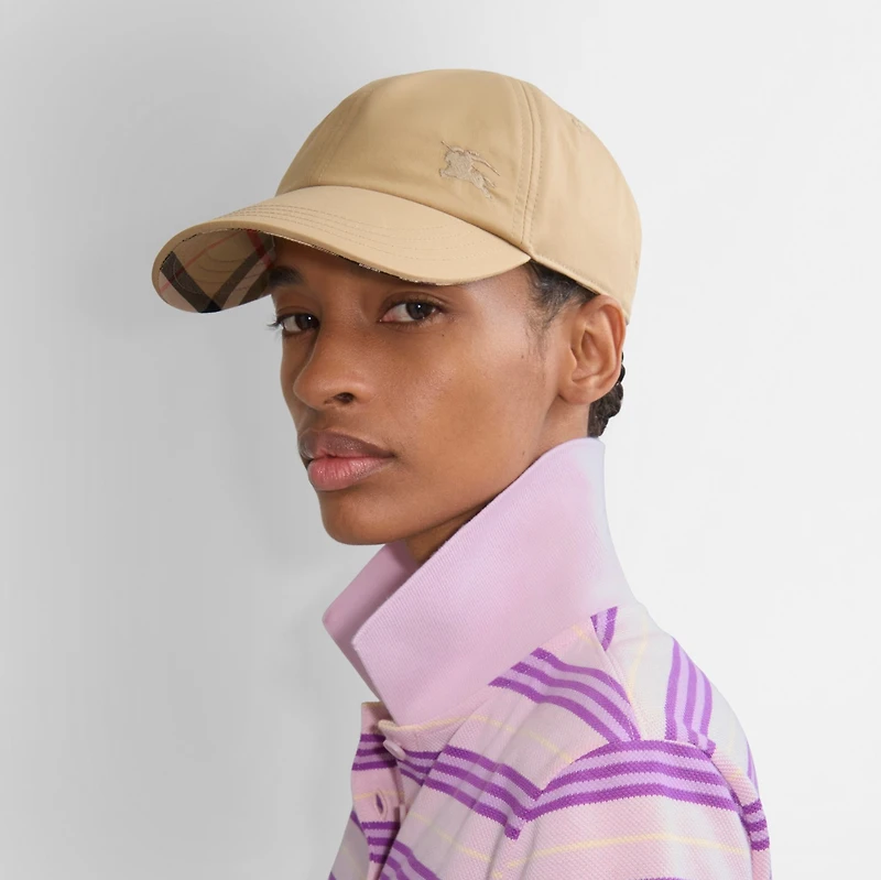 Gabardine Baseball Cap in Flax/sand - Men | Burberry® Official