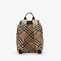 Check Backpack in Sand beige - Men, Technical | Burberry® Official