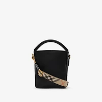 Mini B Clip Bucket Bag​ in Black - Women, Leather | Burberry® Official