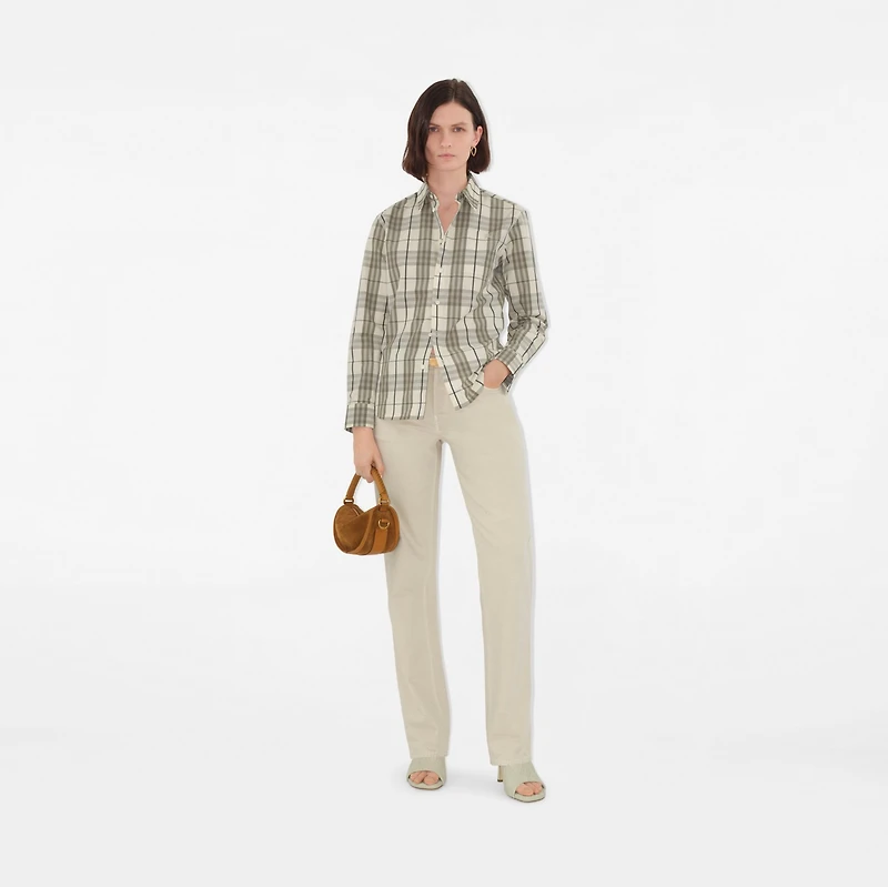Regular Fit Check Cotton Shirt - Women | Burberry® Official