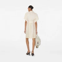 Viscose Trench Dress in Pelican - Women | Burberry® Official
