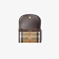Highlands Chain Card Case​ in Sand beige - Women | Burberry® Official
