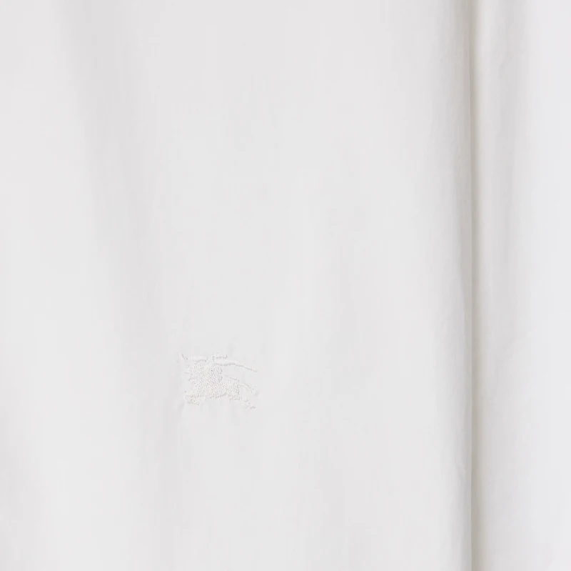 Regular Fit Cotton Poplin Formal Shirt in White - Women | Burberry® Official