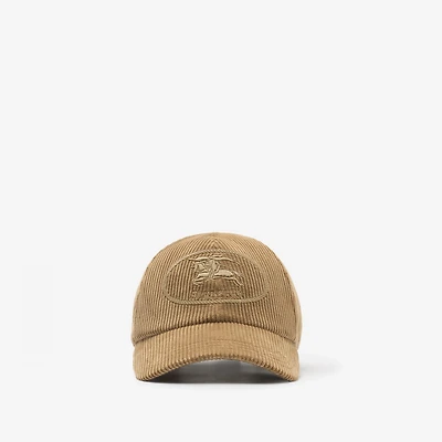Knight Stamp Corduroy Baseball Cap in Sweep beige - Men | Burberry® Official