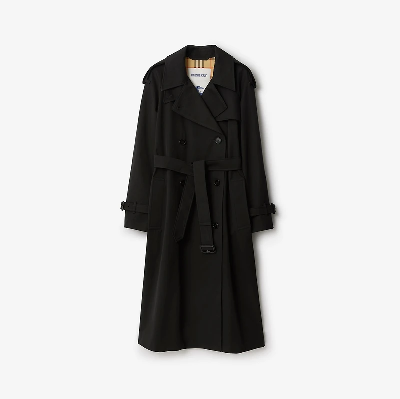 Long Castleford Trench Coat in Black - Women | Burberry® Official