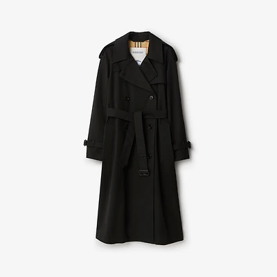 Long Castleford Trench Coat in Black - Women | Burberry® Official