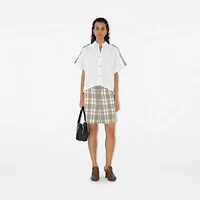Regular Fit Cotton Shirt in Optic white - Women | Burberry® Official