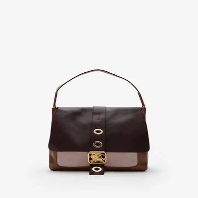Medium Rider Bag in Dunnock brown/mauve/vineyard red - Women, Leather | Burberry® Official