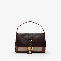 Medium Rider Bag in Dunnock brown/mauve/vineyard red - Women, Leather | Burberry® Official