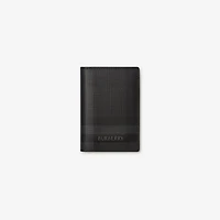 City Check Folding Card Case in Iron grey - Men, Cotton, Technical | Burberry® Official