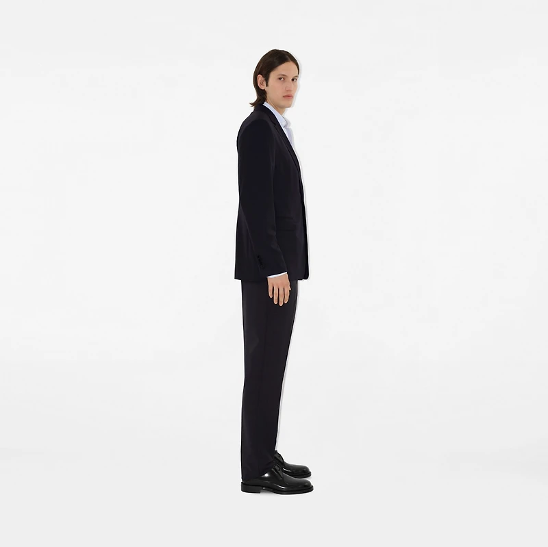 Wool Tailored Jacket in Dark navy - Men | Burberry® Official