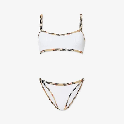 Tyler Bikini in White - Women, Nylon | Burberry® Official