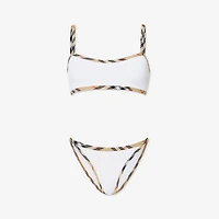 Tyler Bikini in White - Women, Nylon | Burberry® Official