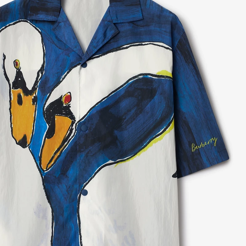 Swan Nylon Shirt in Knight - Men | Burberry® Official