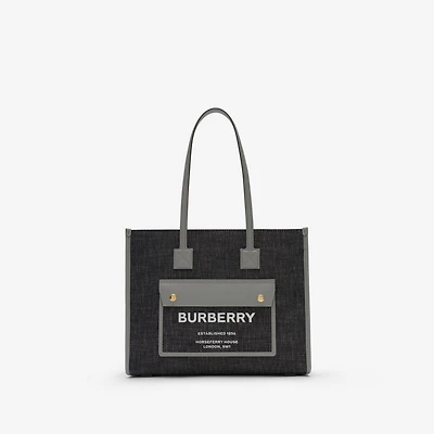 Freya Tote in Indigo blue/cloud Grey