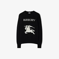 Knight Wool Cashmere Sweater in Black - Men | Burberry® Official