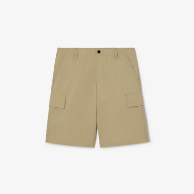 Nylon Cargo Shorts in Sparrow beige - Men | Burberry® Official