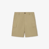 Nylon Cargo Shorts in Sparrow beige - Men | Burberry® Official