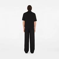 Linen Trousers in Black - Men | Burberry® Official