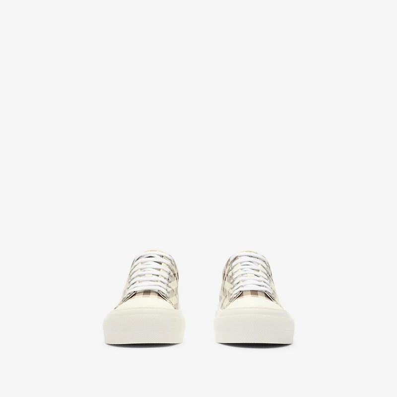 Check Sneakers in Light beige - Women | Burberry® Official