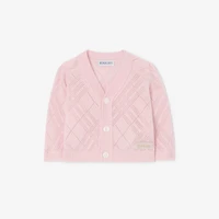 Check Cashmere Two-piece Set in Archive pink - Children | Burberry® Official