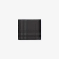 City Check Bifold Wallet in Iron grey - Men, Technical, Cotton | Burberry® Official