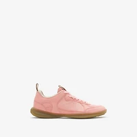 Leather Matrix Sneakers in Ditsy - Women | Burberry® Official