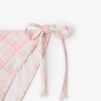 Check Bikini Briefs in Dusky rose - Women, Nylon | Burberry® Official