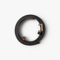 Leather Reversible TB Belt in Black/tan/gold
