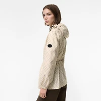 Check Lightweight Jacket in Sesame beige - Women | Burberry® Official