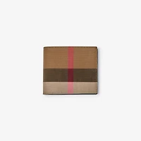 Check Bifold Wallet in Taupe brown - Men | Burberry® Official