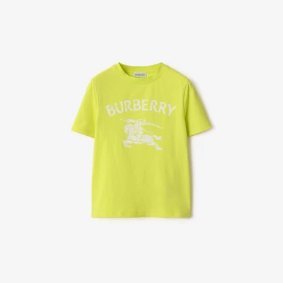 EKD Stretch Cotton T-shirt in Vivid lime | Burberry® Official