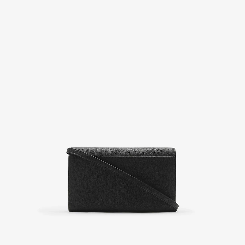Cotswolds Strap Wallet in Black - Women, Leather | Burberry® Official
