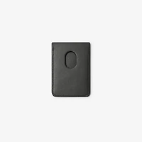 Check Magnetic Card Case in Sand - Men | Burberry® Official