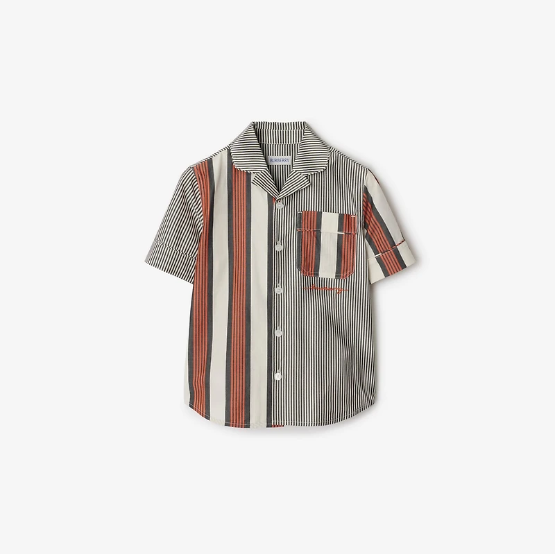 Striped Cotton Shirt in Multicolour | Burberry® Official