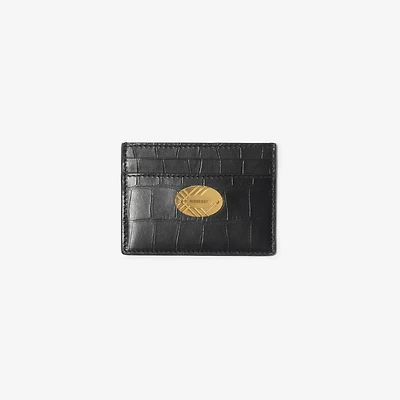 Cotswolds Card Case in Black - Women | Burberry® Official