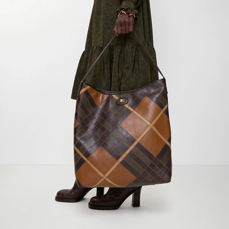 Large Highlands Shoulder Bag in Hazel brown - Women | Burberry® Official