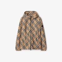 Check Lightweight Jacket in Sand - Women, Nylon | Burberry® Official