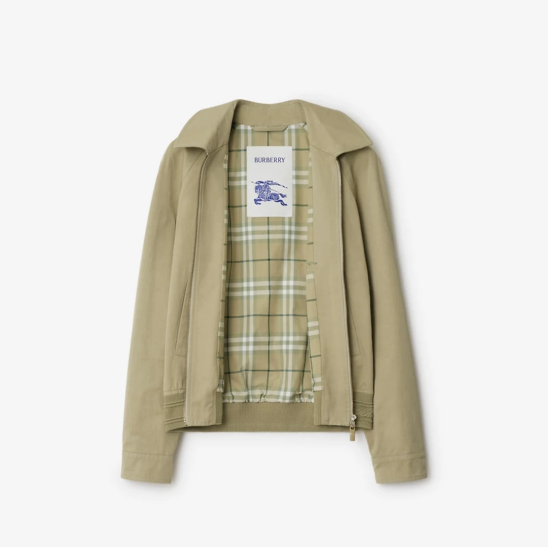 Cotton Harrington Jacket in Skylark - Men | Burberry® Official