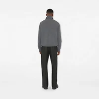 Cashmere Blend Half-zip Sweater in Grey - Men | Burberry® Official