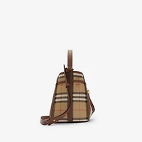 Mini Check Bucket Bag in Archive beige - Women, Cotton | Burberry® Official