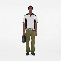 Check Travel Pouch in Midnight - Men, Cotton, Linen | Burberry® Official