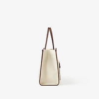 Small Freya Tote in Natural/tan - Women, Canvas | Burberry® Official
