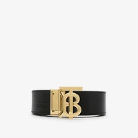 Reversible Check TB Belt in Archive beige/gold - Men | Burberry® Official