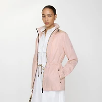 Short Checker-tape Nylon Parka in Bouquet pink - Women | Burberry® Official