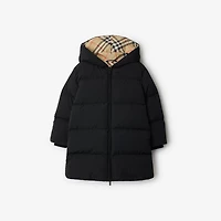 Nylon Puffer Coat in Black | Burberry® Official