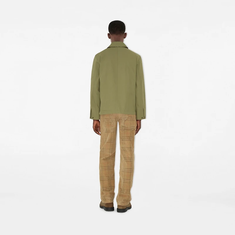 Fox Gabardine Jacket in Wreath green - Men | Burberry® Official